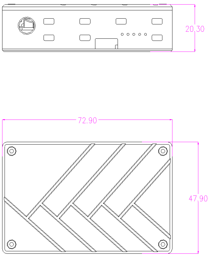 Video transmitter Size