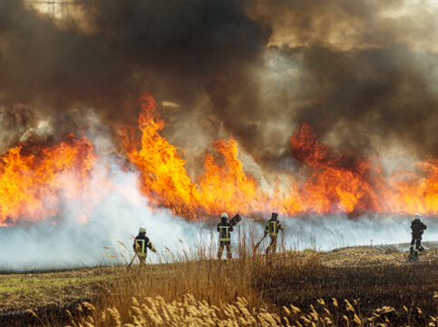 How to help first-responders keep a smooth communication with during a wildfires?