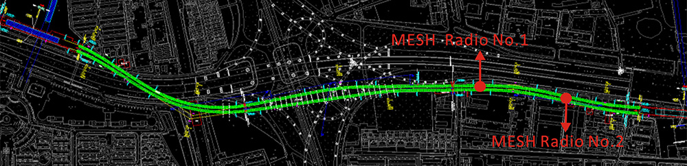 IFLY self-forming MESH Radio for Tunnel